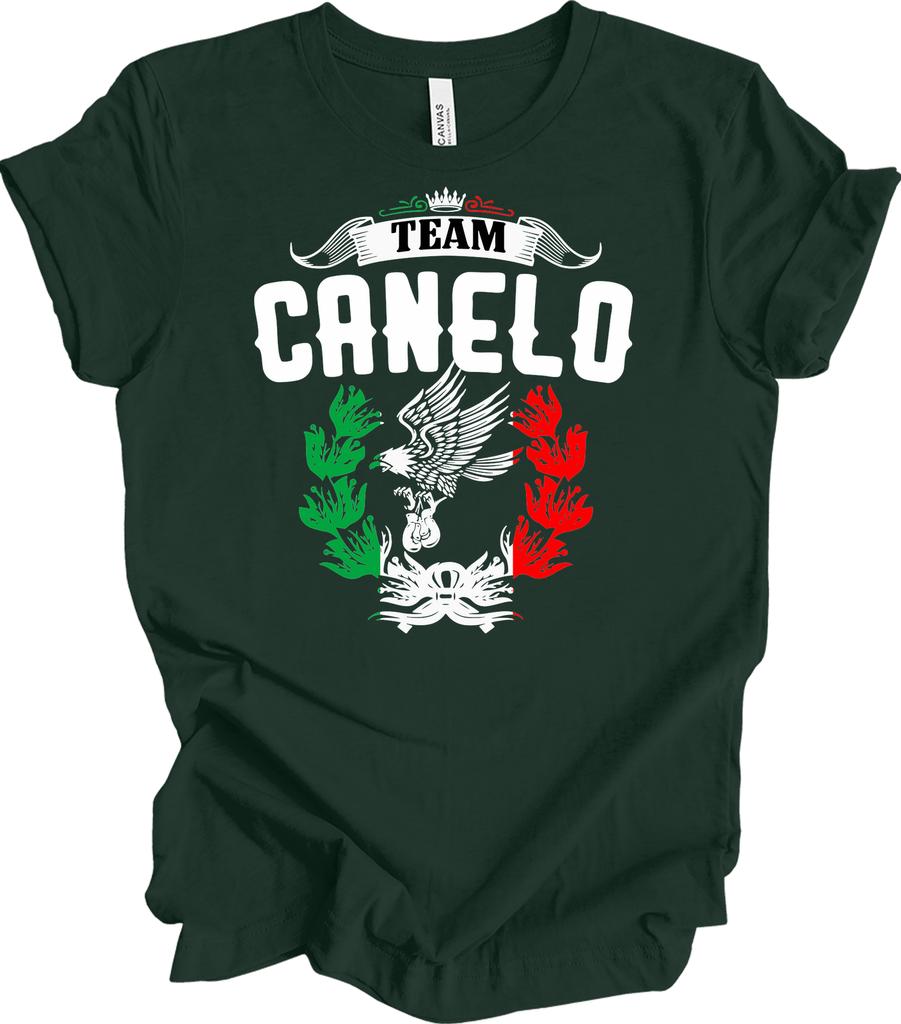 Casual Graphic Tee Unisex Team Canelo Mexico Flag Vintage Boxing Alvarez Fight Night Gift T-Shirt