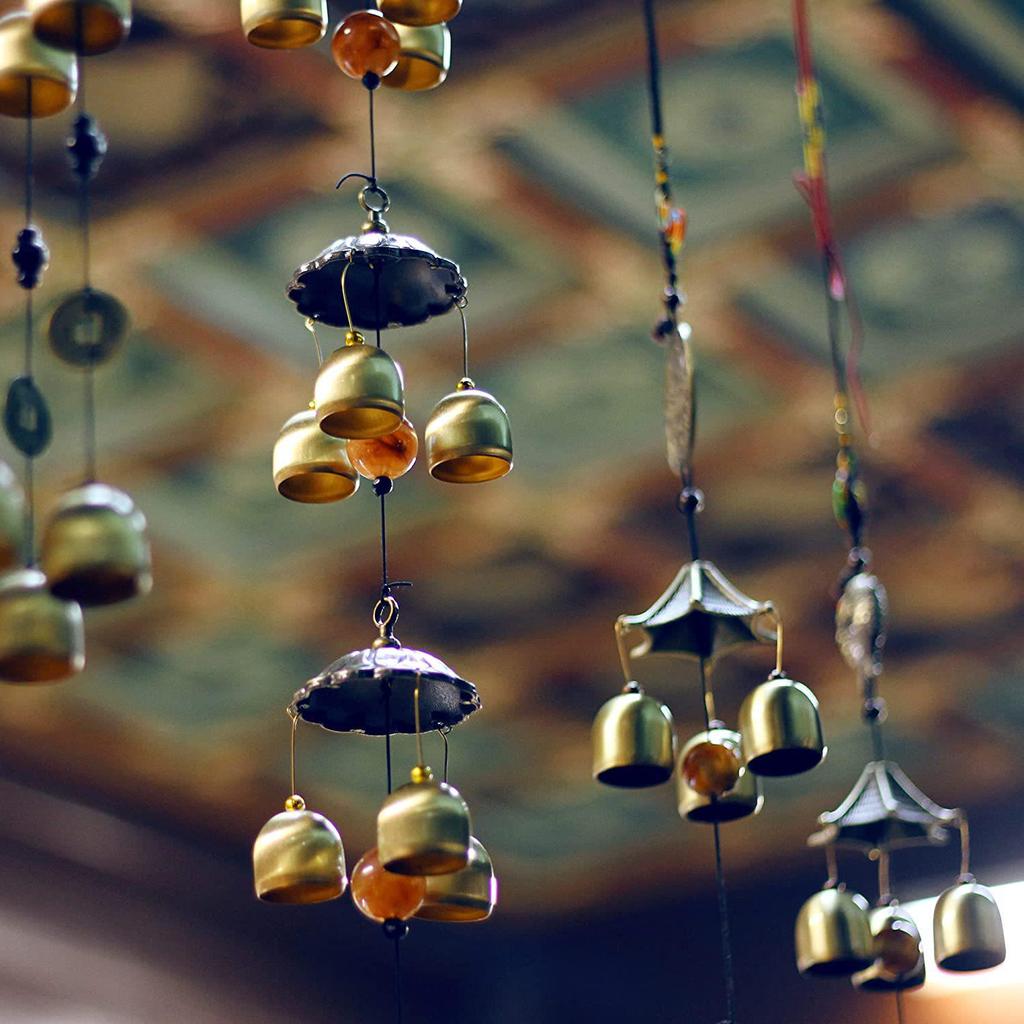 Pure Copper Wind Chime with Clapper and Bells - DIY Materials for Christmas and Anti-theft Use