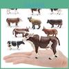 Pvc Wild Cow Long Horned Bull Yellow Cattle Model For Childrens Educational Decor And Collecting