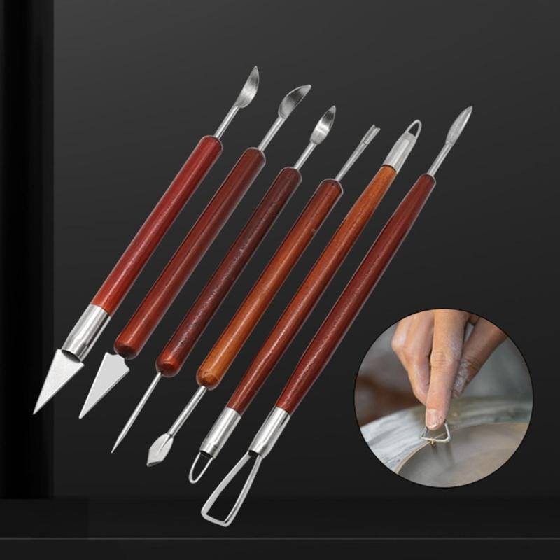 Pottery Sculpting Tool 6Piece for Detailed Handcrafted Pottery Sculptures Must Have Pottery Tool for Carving Enthusiasts