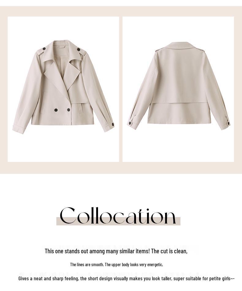Women's Petite Trench Coat - Versatile Fashion for Spring & Autumn ZY2505