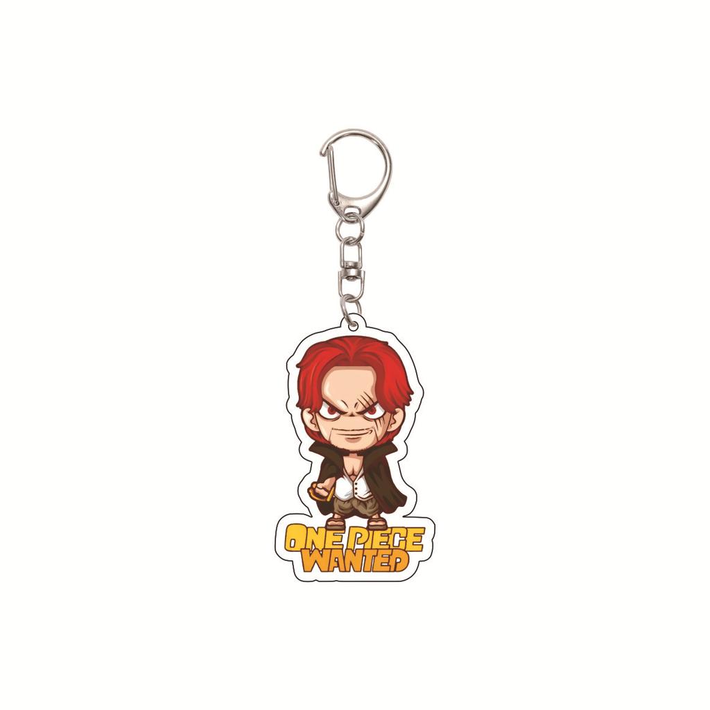 Anime One Piece keychain/clip with Chopper and Zoro Acrylic Keychain, Cartoon Acrylic Keychain Gift, Luffy Bag Keychain