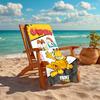 1Pc Garfield Comic Adventures Beach Towel, Quick Dry, Multi-Use for Beach Pool Gym Yoga Home Travel, Christmas, Halloween, Xmas Gift M929457
