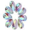 200pcs Drop Shape Resin Flatback Sewing Rhinestone with Double Holes Decoration(Multi Color)