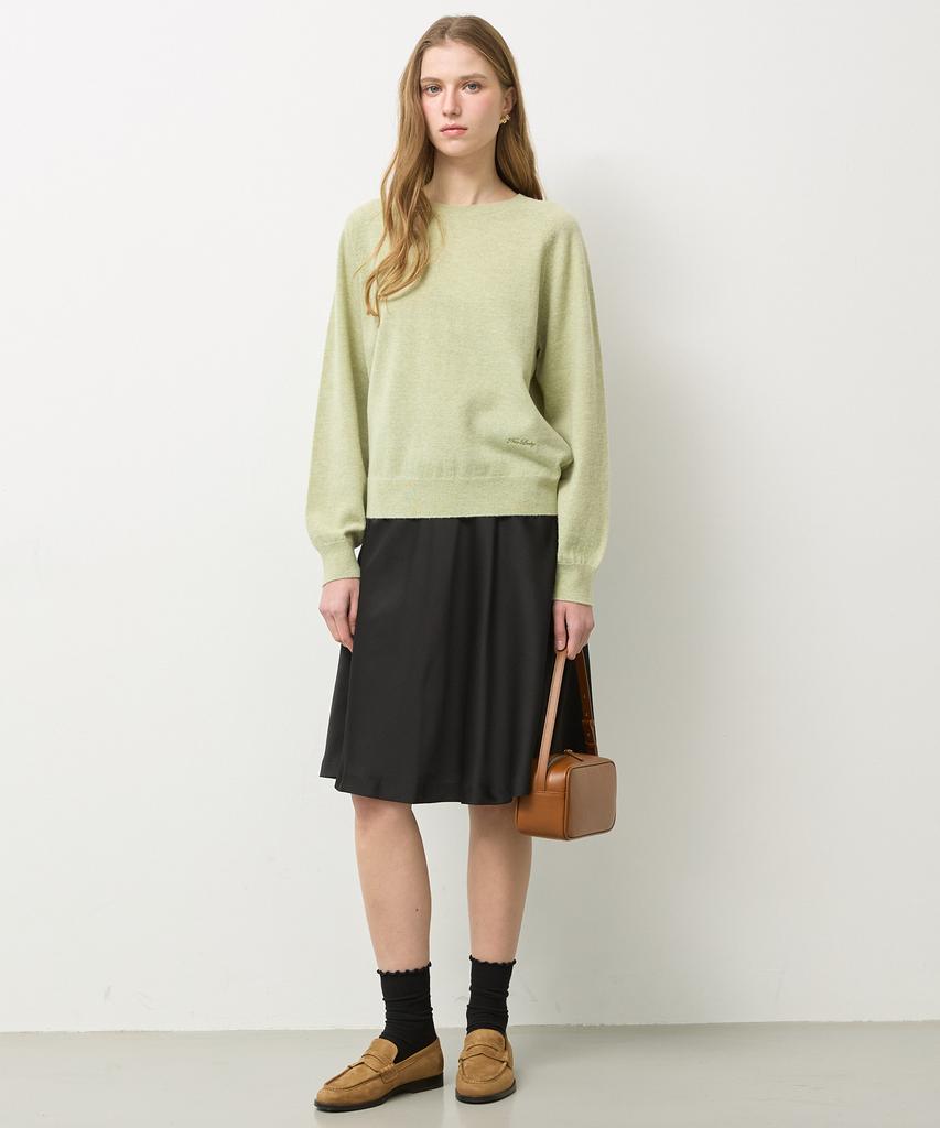 Nyuluki Flared Midi Skirt _Black