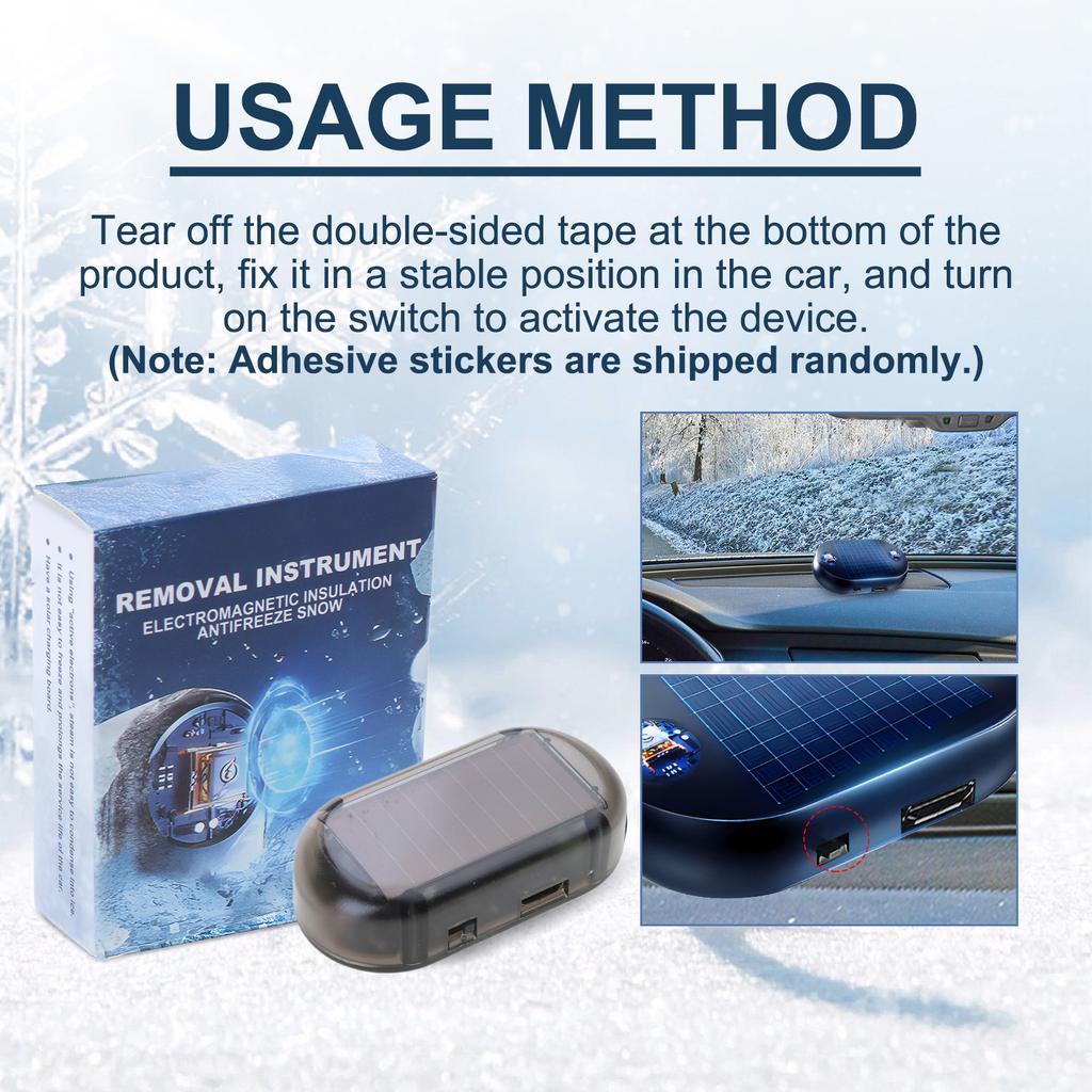Multifunction Car Heater & Snow Remover Quick Heat Up Windshield Defroster for Fast Ice Melting On Windshields & Mirrors