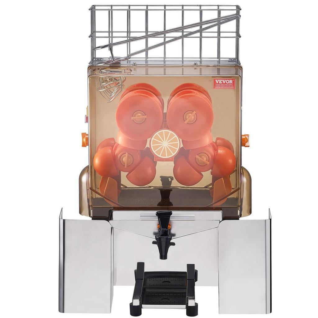 Commercial Orange Juicer Machine 120W Juice Squeezer Extractor Water Tap
