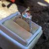 Art Style Round Super Flash Diamond Ring Jewelry