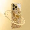 Estojo de Vidro Temperado Dourado com Exclusivo Padrão de Fênix para Samsung Galaxy S25 Ultra S24 S23 Plus S25 FE Capa Traseira de Luxo