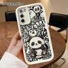 Phone Case: 2D Flat Samsung Galaxy A34 A35 M05 M06 S20 S22 S21 FE Plus 5G Protective Case, Bie Smile Panda, Christmas and Halloween Gifts