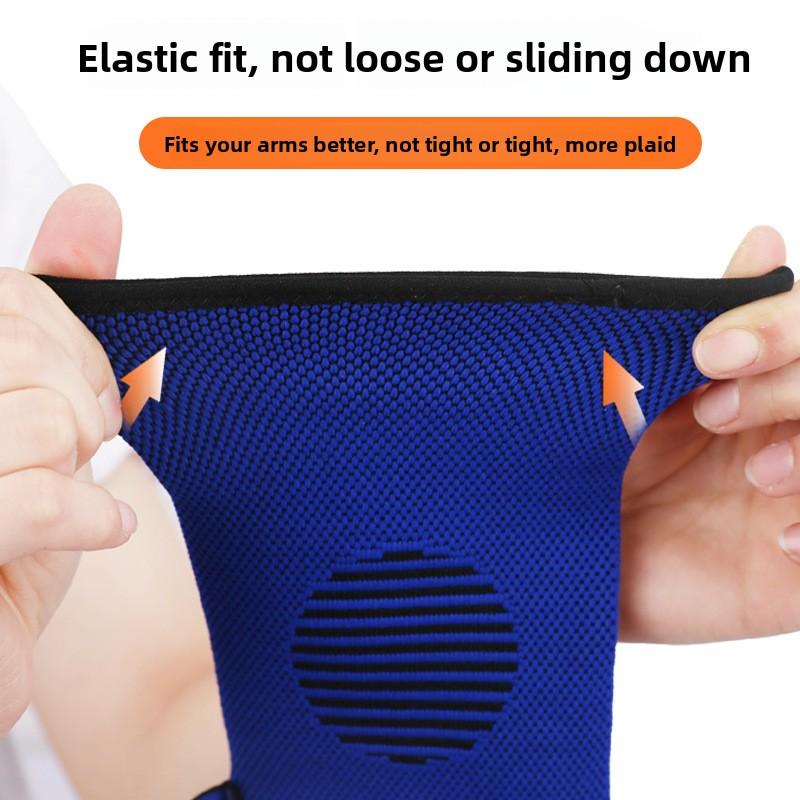 Outdoor Basketball Sports Pressurized Elbow Protection Elastic Fit Sweat-absorbing Breathable Knitted Straps Sports Arm Guard