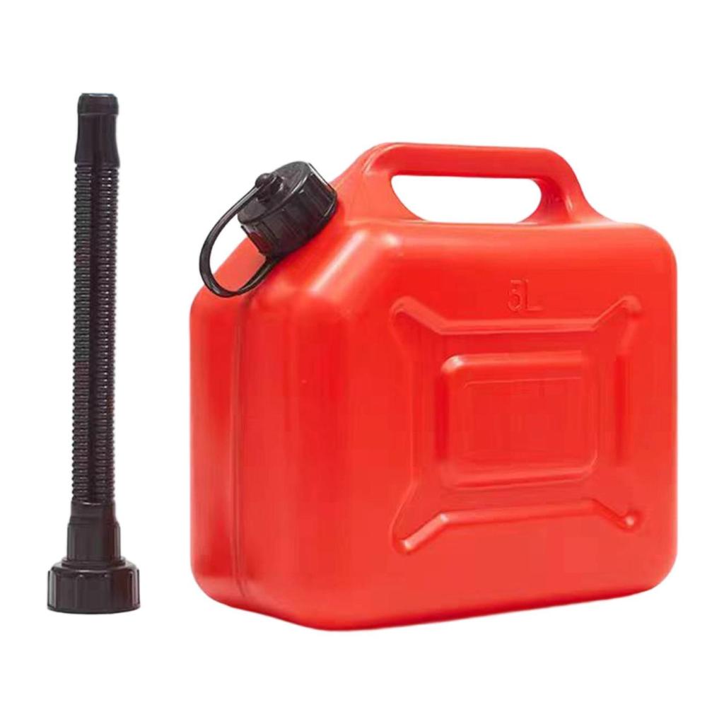 Auto Tank Container Bucket for Liquids Red Car Motorcycle Refueling Adventure SUV Vehicles