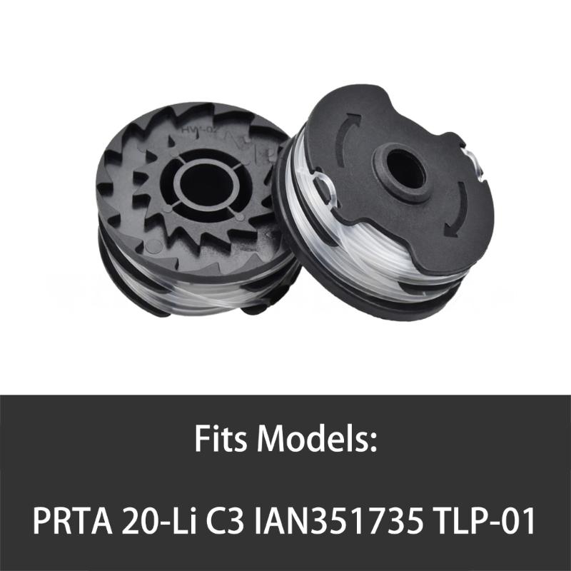 Spool and Line 10M (33Ft) for Parkside Strimmers Nylon Wire 1.6mm Diameter Transparent and Resistant