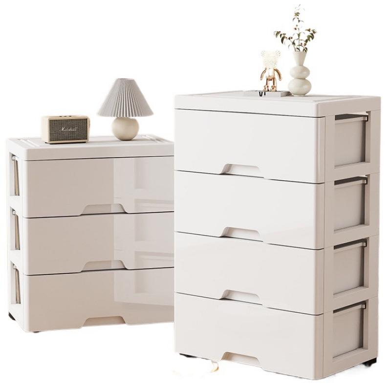 Five-Drawer Plastic Storage Cabinet for Household Organization