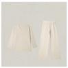 Autumn/Winter Retro V-neck Knit Set: Casual Top & Drapey Wide-Leg Pants Two-Piece
