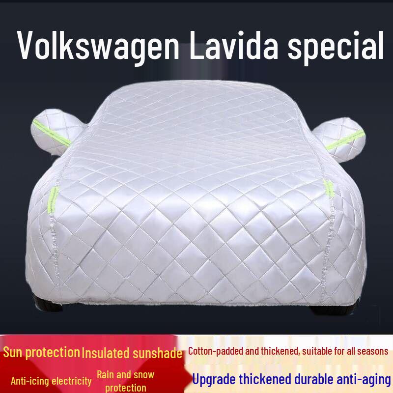 Volkswagen Lavida Quilted Car Cover: Anti-Hail, Sun, Rain, Frost, and Snow Protection. Volkswagen Lavida