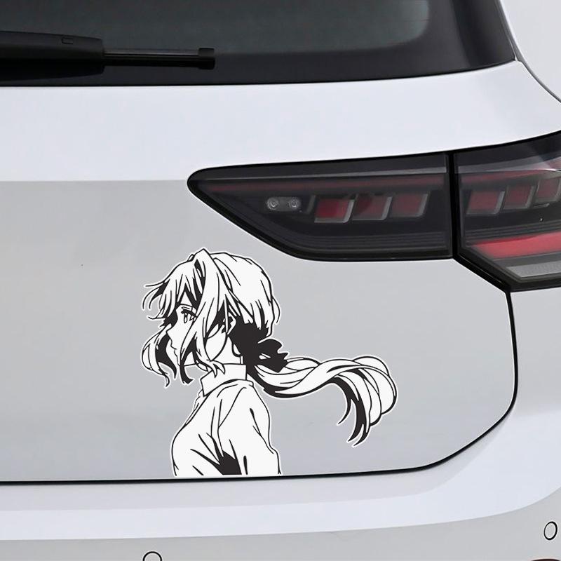 Violet Evergarden Sakura Petal Car Sticker - 2D Anime Rear Decoration