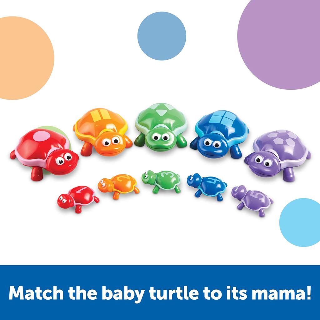 Learning Resources Math Toy Turtle Counter Colorful Number Turtles LER6706 Genuine Product