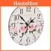 Vintage Mdf Wall Clock With Quartz Movement For Living Room Decor