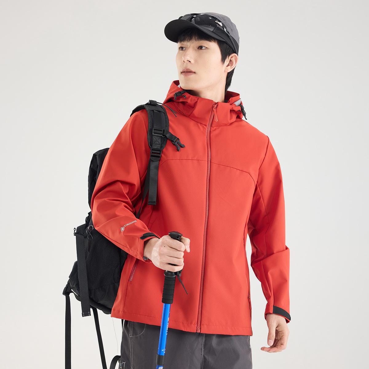 

Уличная ветровка в стиле колор-блок: Куртка с капюшоном для пар с настраиваемым логотипом L