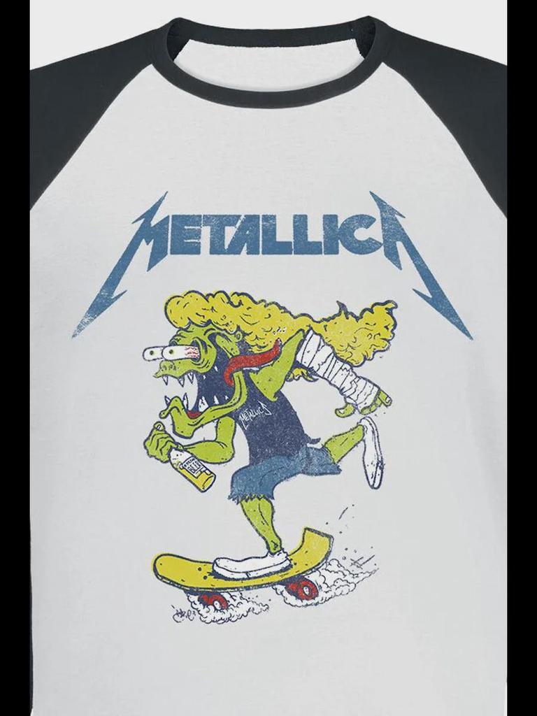 Metallica King of Metal Langarm-Rock-Punk-Pullover für Herren