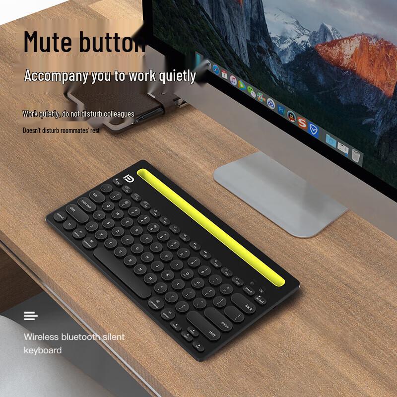 Fude EK3381t Wireless Bluetooth Keyboard with Tablet Stand