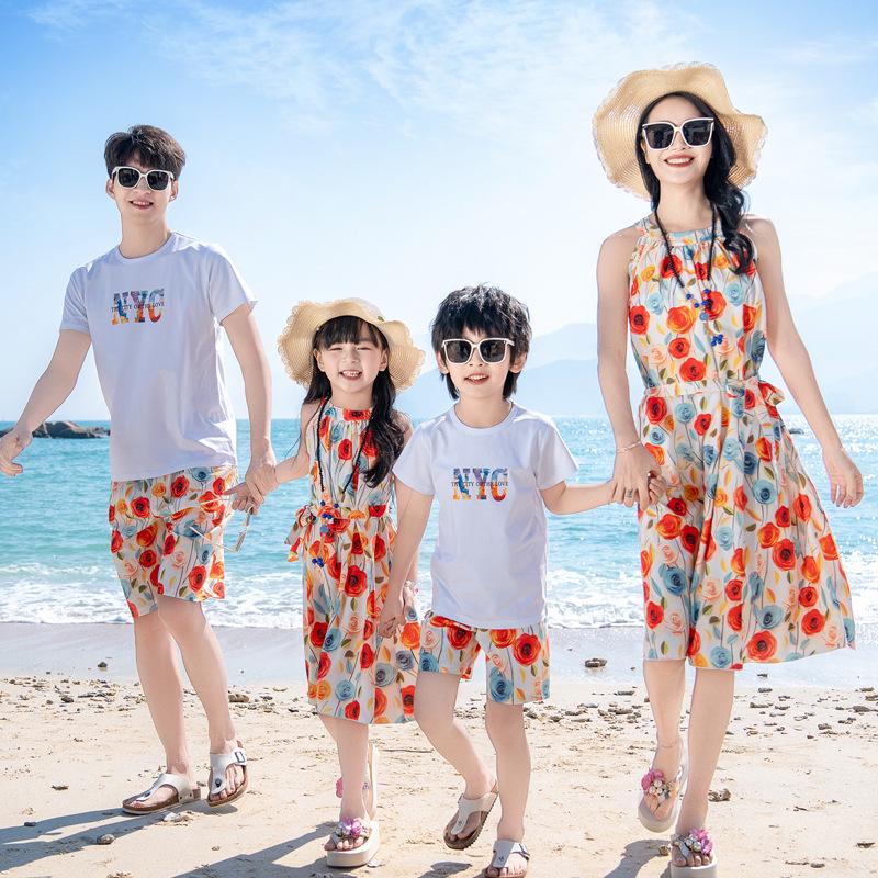 Costume de plajă coreene de vacanță: Rochii de vară mamă-fiică 2025