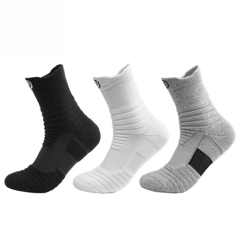 Herren Mittelhöhe Dicke Frottee Basketball- & Laufsocken - Elite Outdoor Sportsocken