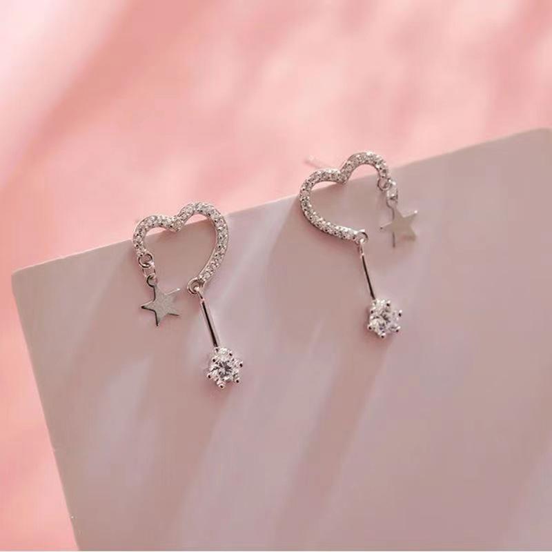 Zircon Star Earring For Women Exquisite Personality Tassel Party Earring