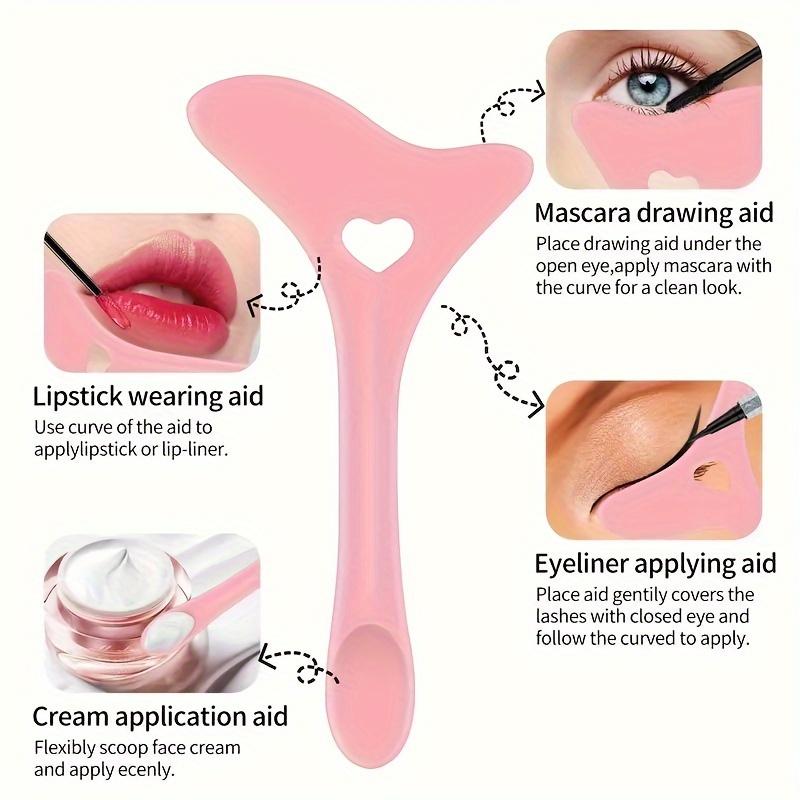 1PC/2PC Silicone Eyeliner Auxiliary Makeup Tool Reusable Eyeliner Template Quick Template Auxiliary Eyeliner Mold Bathroom Durable