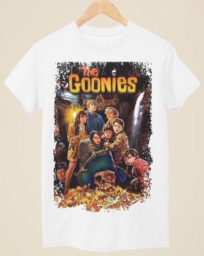 American Men's T-Shirt The Goonies Movie High Quality Printed Summer New Men's and Women's Retro Fashion Short Sleeve Top