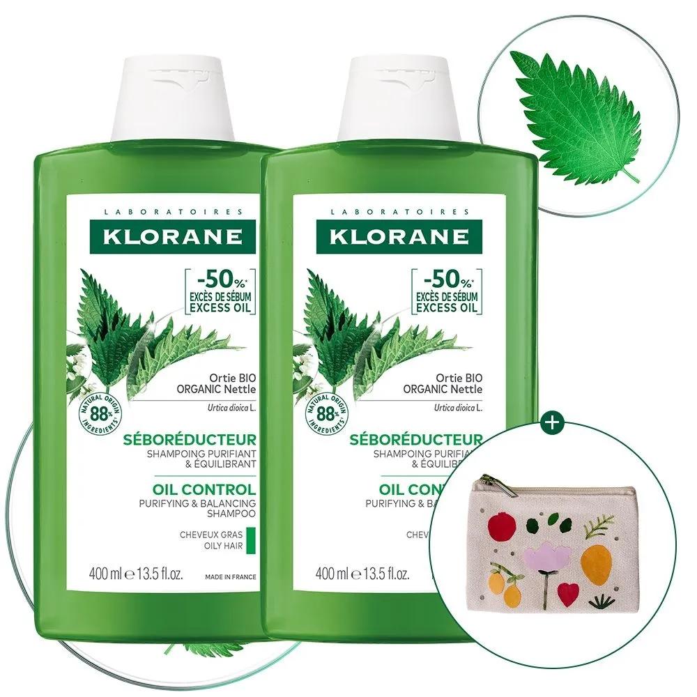 [Extremely Oily/Troubled Scalp] Nettle No Sebum Shampoo 400ml 2 Bottles