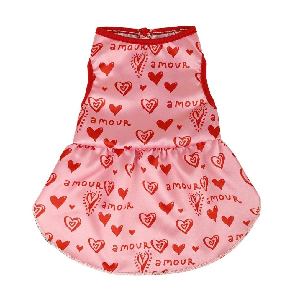 

With Pattern Cat Dress Breathable Printed Clothing Skirt Universal Pet Dress Spring/Summer M-Style 3