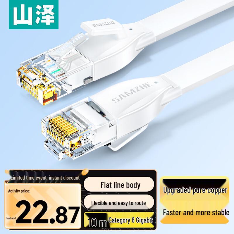 Shanze Cat6 Flat Ethernet Cable BBP610