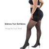 New 40D Women Black PLUS SIZE S-3XL CONTROL TOP Shaping Tights Ladies Confort Lift Hip Nylon Hosiery Pantyhose