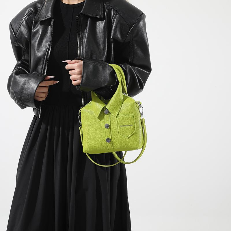 Bags, Personalized Small Clothes, Bags, Bags, 2025 New Forest Soft Girl, Foreign Style, Crossbody, Shoulder Rivet Small Square Bag