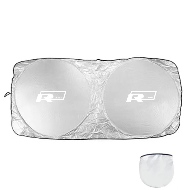 Für VOLKSWAGEN VW Auto Windschutzscheiben Sonnenschutz Abdeckung Blöcke Strahlen Schutz Auto Innenraum Für Volkswagen VW RLine R GTI Golf Amarok