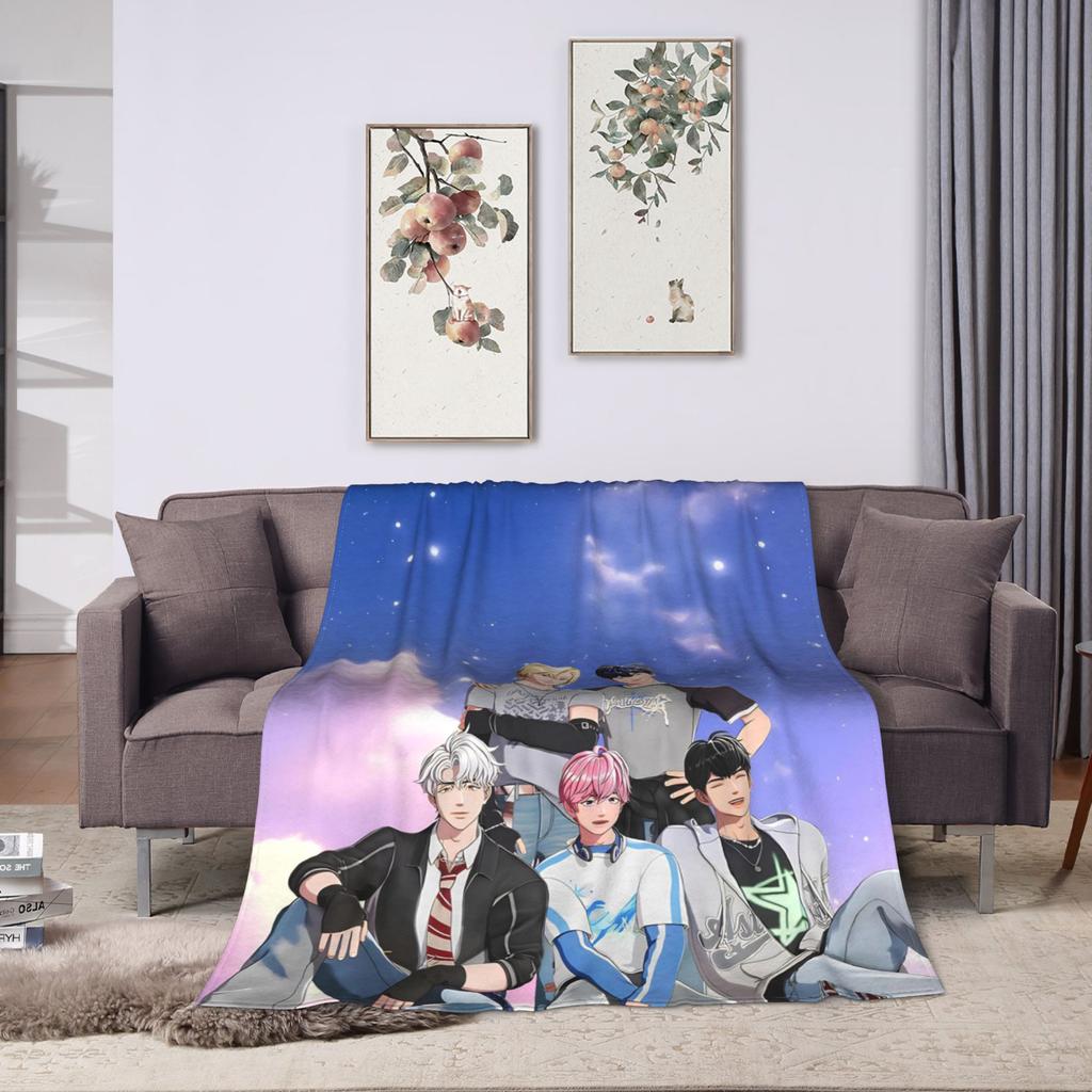 Kpop PLAVE Caligo pt  Blanket  Travel Flannel Throw Blanket For Bedroom Super Warm Custom Quality Bedspread Gift Idea