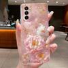 Für Samsung Galaxy M13 Handyhülle Klar Luxuriös Ästhetisch Schmetterling Blume Weiches TPU Silikon Rückseite Für Samsung M 13 4G Capa