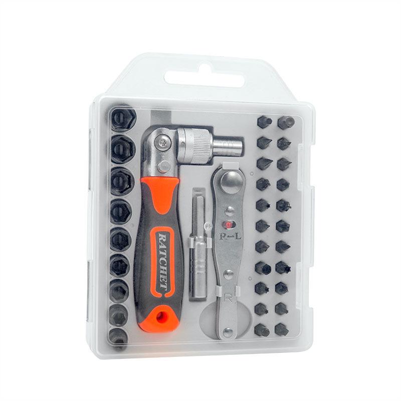 34-in-1 Multifunction Ratchet & Screwdriver Set for Home & Vehicle Repair 2880C Multi-angle Ratchet Screwdriver