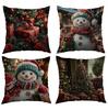 Christmas Pillow Cover Pillow Cover Without Core Home Decoration Sofa Cushion Living Room Bedside Pillow