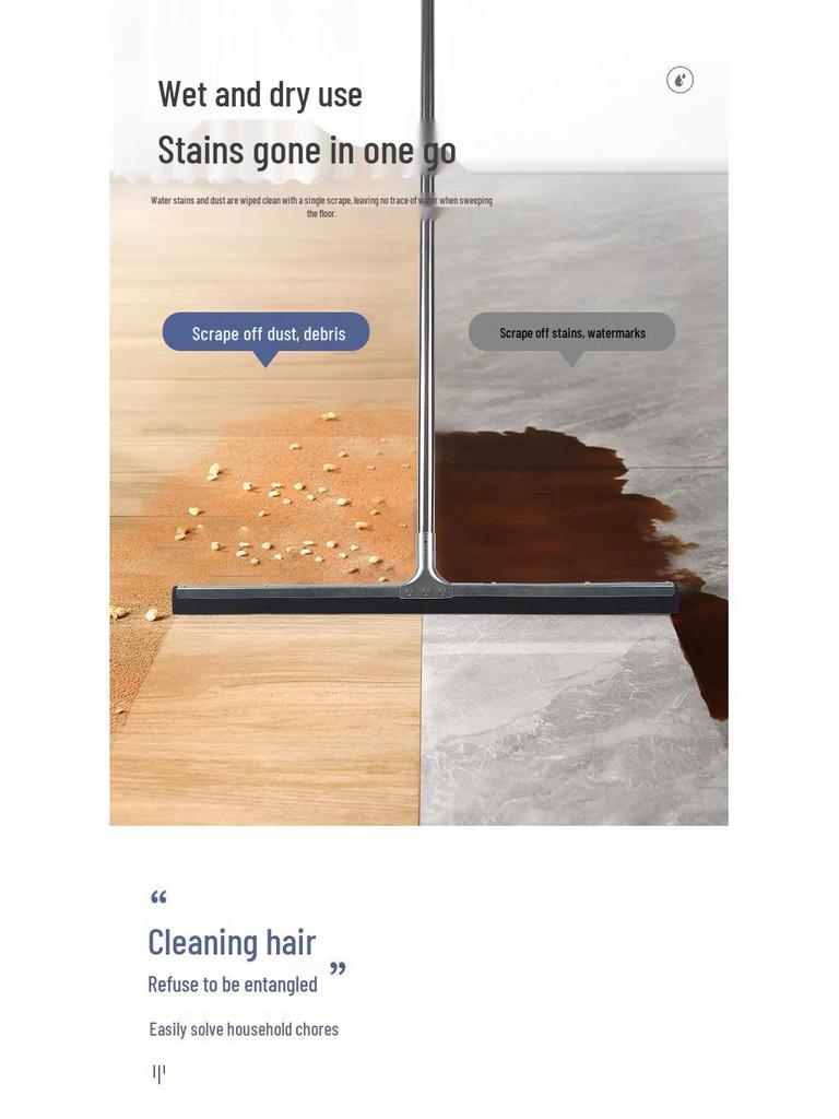 Floor and Bathroom Water Squeegee Scraper - Commercial Cleaning Tool