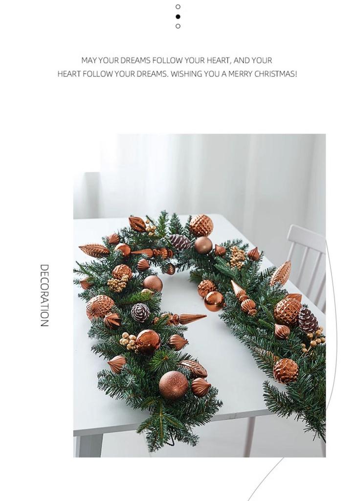 Christmas Wreath Vine Door & Wall Hanging Ornaments for Festive Atmosphere
