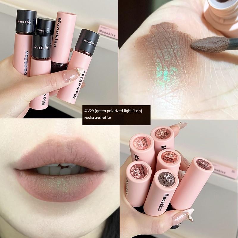 New Color Listing! Mooekiss Mukoshi Lip Mud Matte Finish Lip Lacquer No Stain on Cup V27 V29 V25