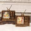 Christmas Decorations Antique TV Decoration Music Box Luminous Crystal Ball Christmas Gift