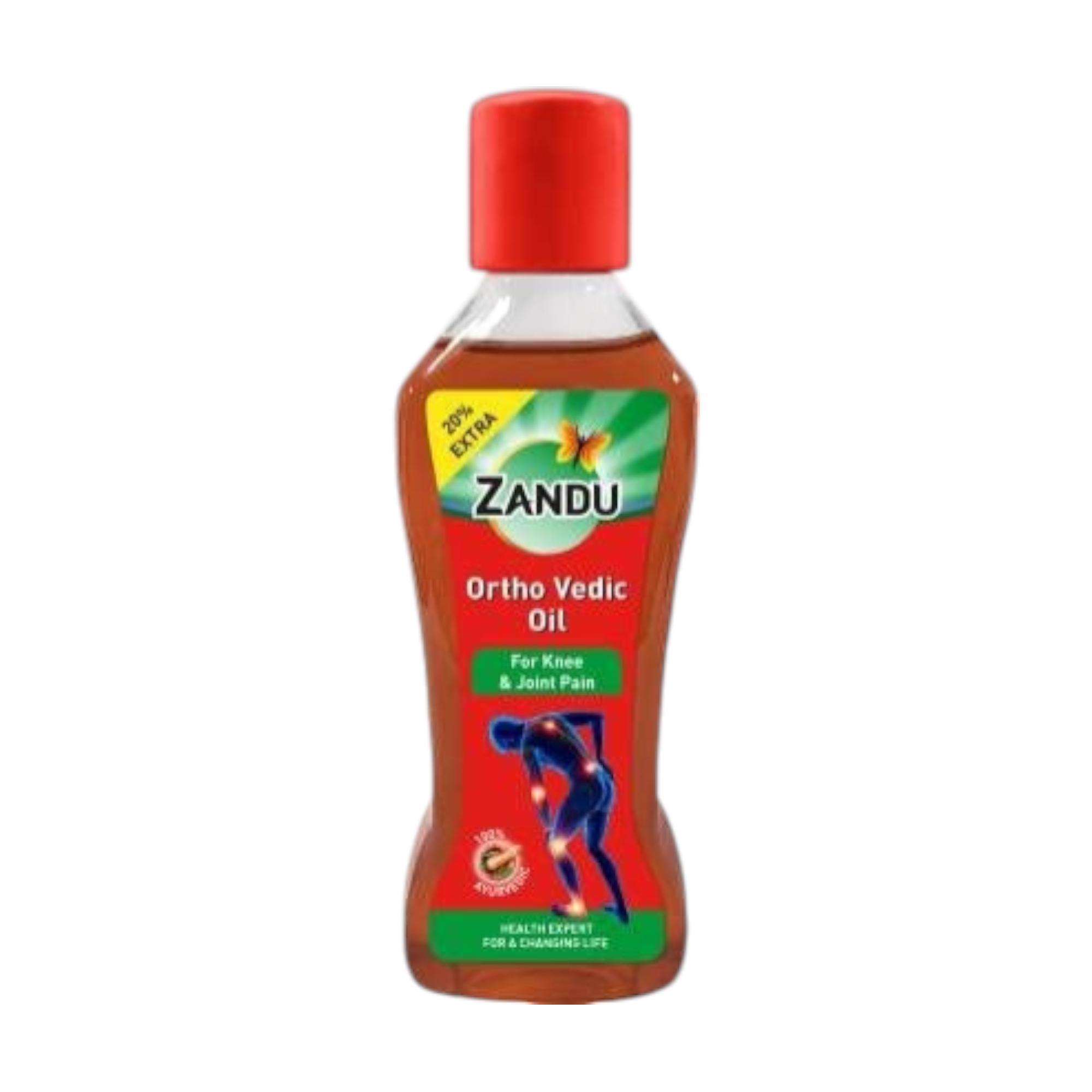 

ZANDU Ortho Vedic Oil 120 ml Pack | 100ml + 20% Extra | Joint & Muscle Care Massage Oil