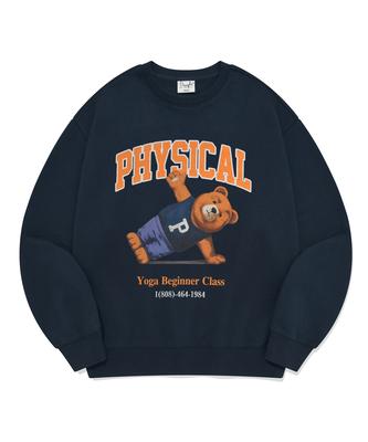 PHYSICAL DEPARTMENT Yoga Bear Sweatshirt_Navy