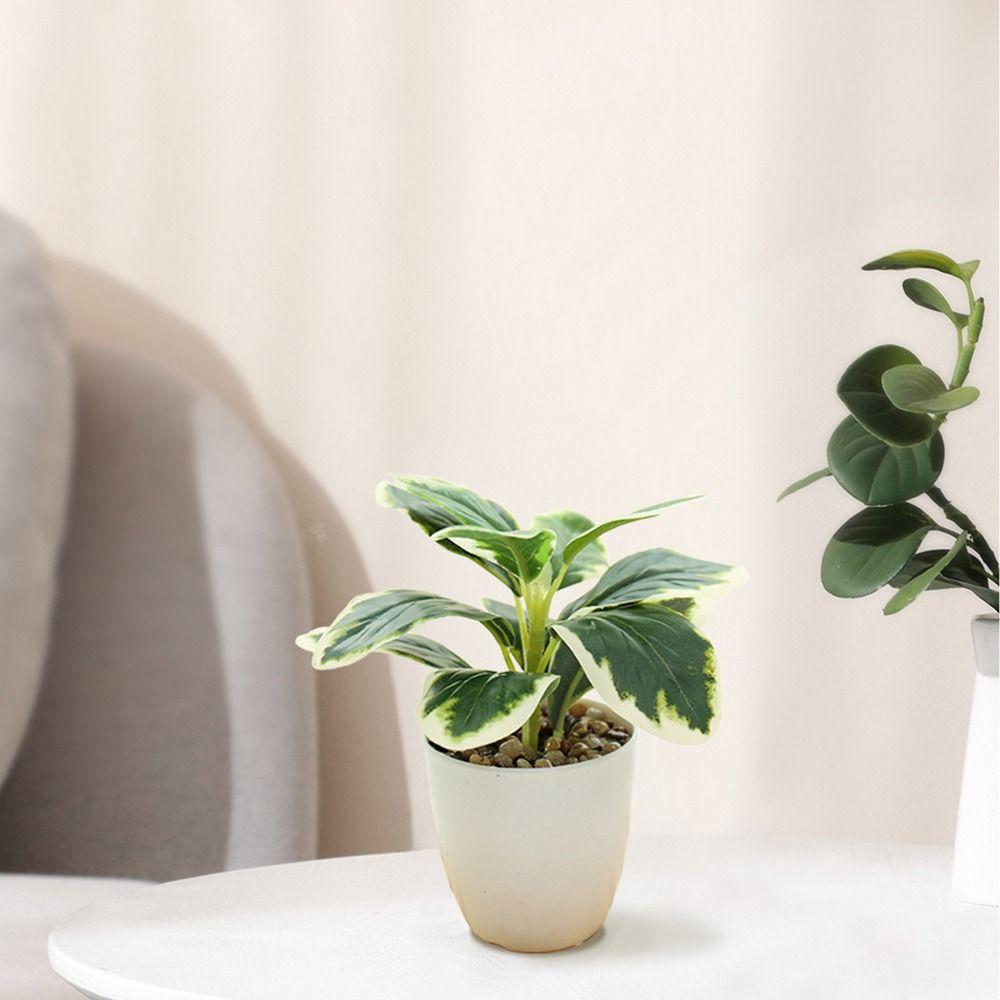 Lifelike Simulation Potted Plants Plastic Green Pot Plants Decoration Outdoor Indoor Decoration