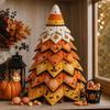 Kit Albero di Natale Trapuntato Vintage Zucca Fantasma Cucito a Mano Albero del Festival Decorazione Patchwork per la Casa