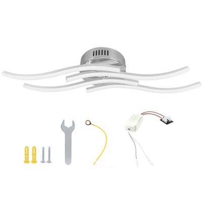 LED Wellenförmige Deckenleuchte 140LED Moderne Deckenlampe für Schlafzimmer Wohnzimmer Dekoration AC85-265V